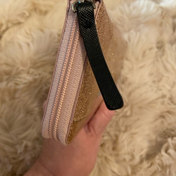 Kate Spade New York Mavis Street Neda Sparkle Rose Gold Wallet, EUC - Picture 4 of 13